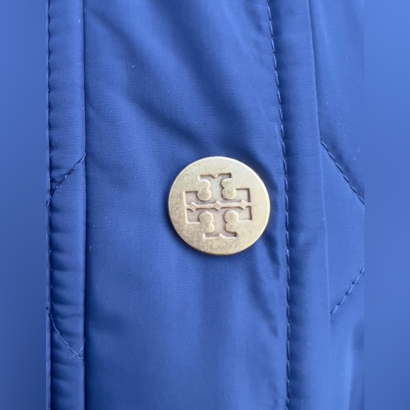 Tory Burch Navy Quilted Jacket Large NWT 74781 - Picture 8 of 12